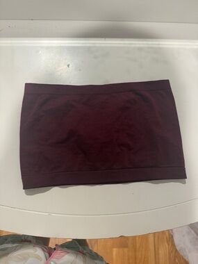 Women's Seamless Bando bra - Deep Burgundy